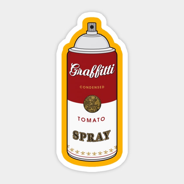 Graffitti Tomato Spray Sticker by Woah_Jonny
